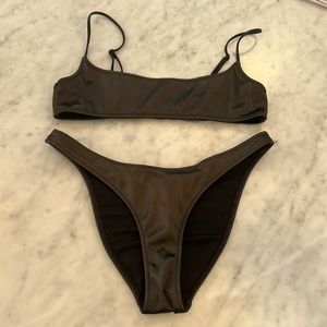 Triangl Black Shiny Bikini